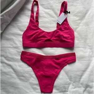 Subset Organic Cotton Soft Bra & Thong Set | Never Been Used in Original Box